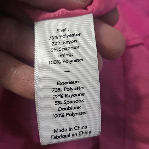 LIKELY Crew Neck Midriff Cutout Sleeveless Tailored Mini Dress. Hot Pink. Size 0 - Picture 3 of 13